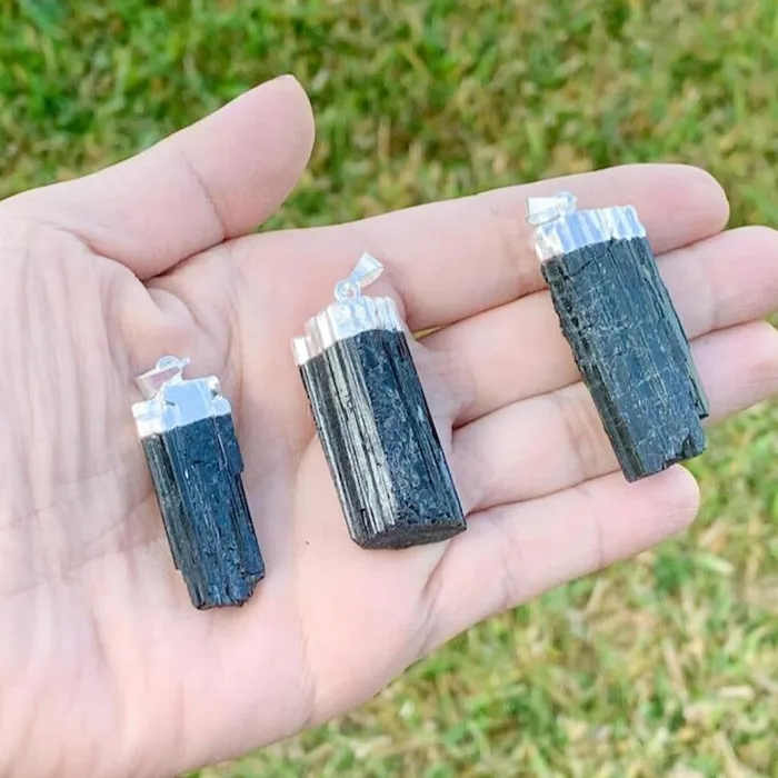 Necklaces Magic Crystals Black Tourmaline Pendant Necklace