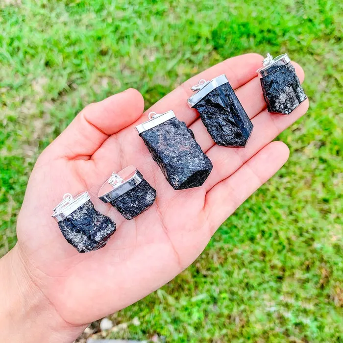 Necklaces Magic Crystals Black Tourmaline Pendant Necklace