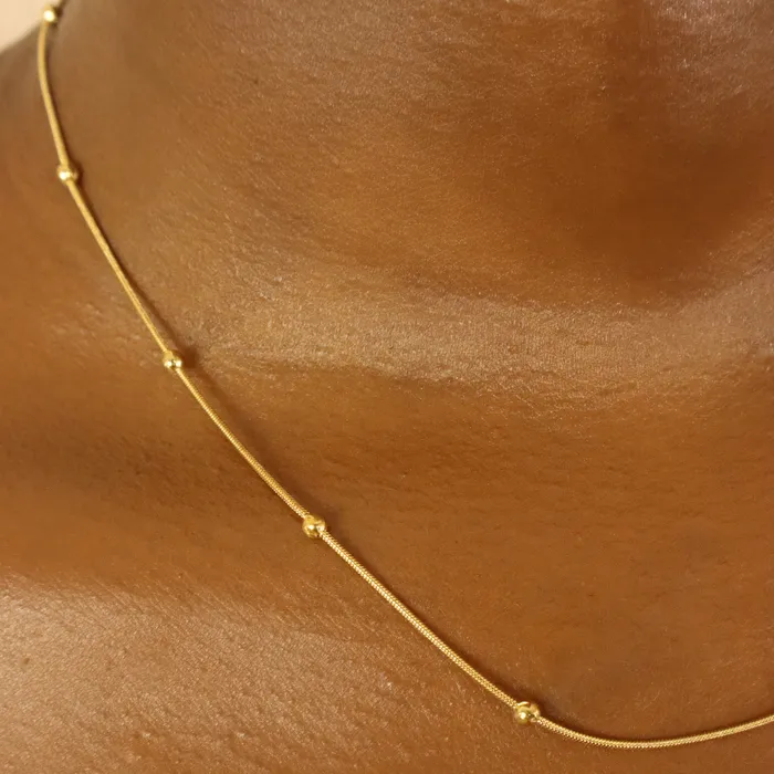 Necklaces Omolola Jewellery Kikiola 18ct gold plated on stainless steel Necklace
