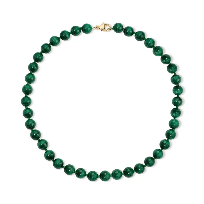 Necklaces SG Fine Malachite Beaded Necklace