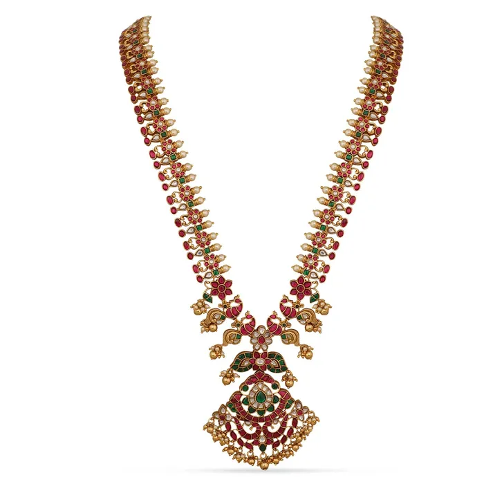 Necklaces SILVER Bhaskari Jadau Silver Long Necklace