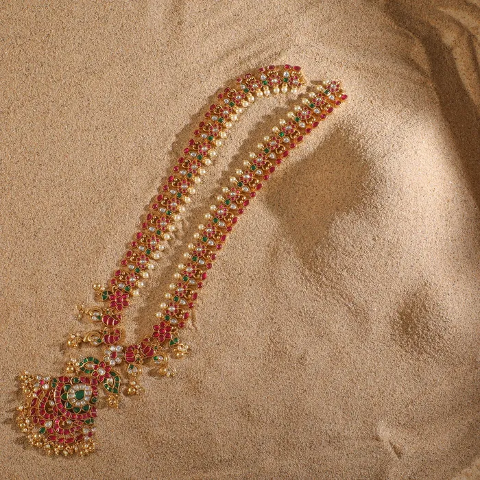 Necklaces SILVER Bhaskari Jadau Silver Long Necklace
