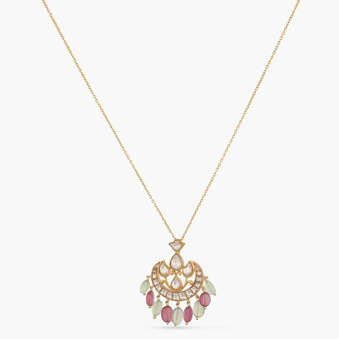Necklaces SILVER Keya Jadau Silver Pendant Necklace