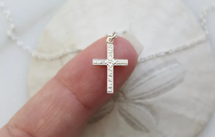 Necklaces TheLittleCatholic Spanish Cross necklace in Sterling Silver