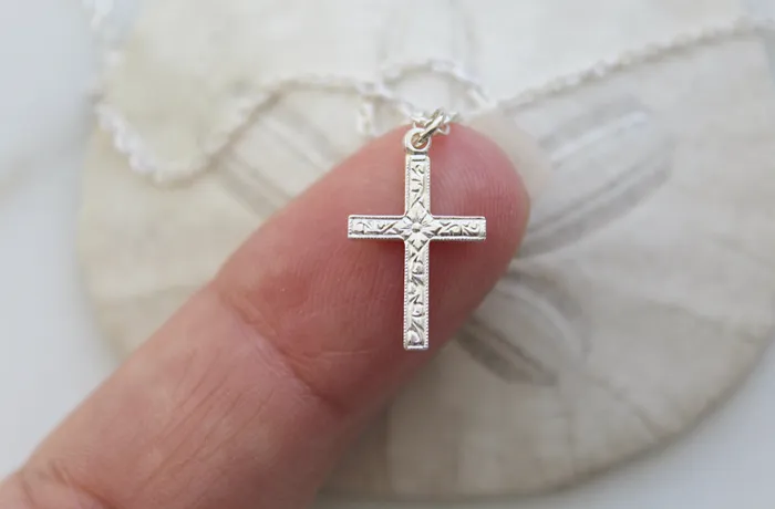 Necklaces TheLittleCatholic Spanish Cross necklace in Sterling Silver