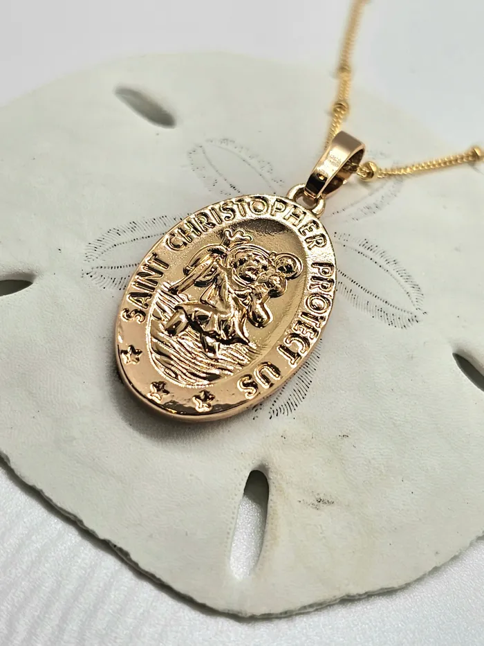 Necklaces TheLittleCatholic St Christopher Necklace