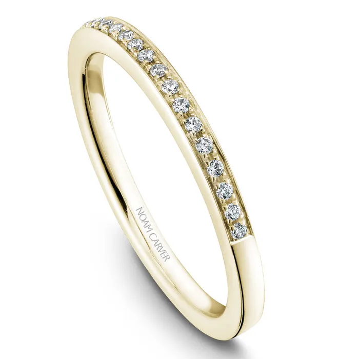 Noam Carver Yellow Gold 3sided Channel Set Diamond Engagement Ring Setting 055 CTW International Diamond Center Rings