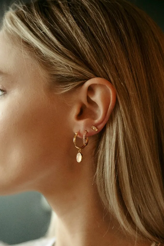 Nova Earrings Pink Sapphire Sierra Winter Jewelry Earrings