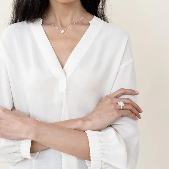 Polydora silver necklace S Design Anu Kaartinen Necklaces