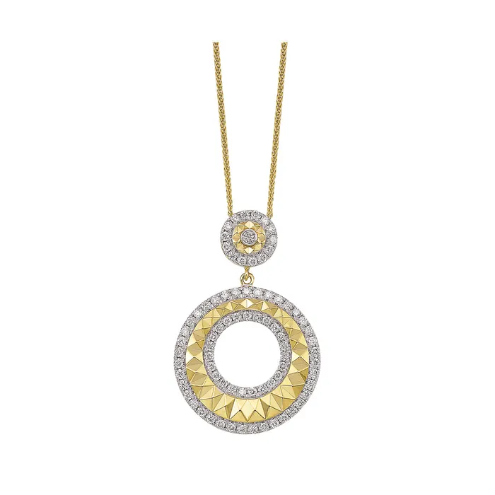 PreStyled Sets 14Kt Yellow Gold Diamond 38Ctw Pendant Gems One