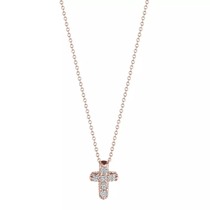 PreStyled Sets Verragio Small Diamond Cross 18K White Gold 010CTW Shop IDC estore PreStyled Sets Verragio Small Diamond Cross 18K White Gold 010CTW Shop IDC estore