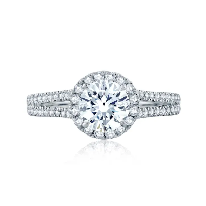 Rings AJAFFE Metropolitain Round Diamond Engagement Ring Setting 039 ctw International Diamond Center Rings AJAFFE Metropolitain Round Diamond Engagement Ring Setting 039 ctw International Diamond Center