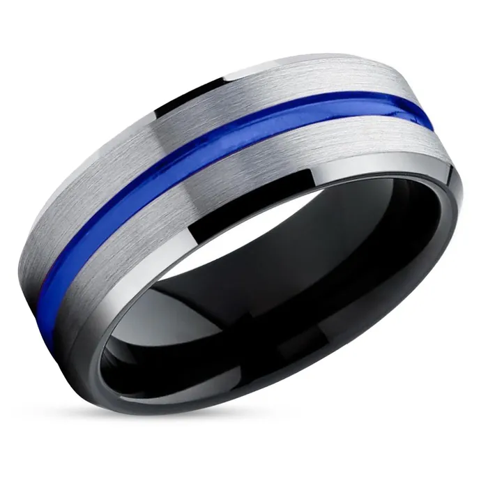 Rings Clean Casting Jewelry Black Wedding Ring Blue Wedding Ring Tungsten Ring Silver Wedding Ring Rings Clean Casting Jewelry Black Wedding Ring Blue Wedding Ring Tungsten Ring Silver Wedding Ring
