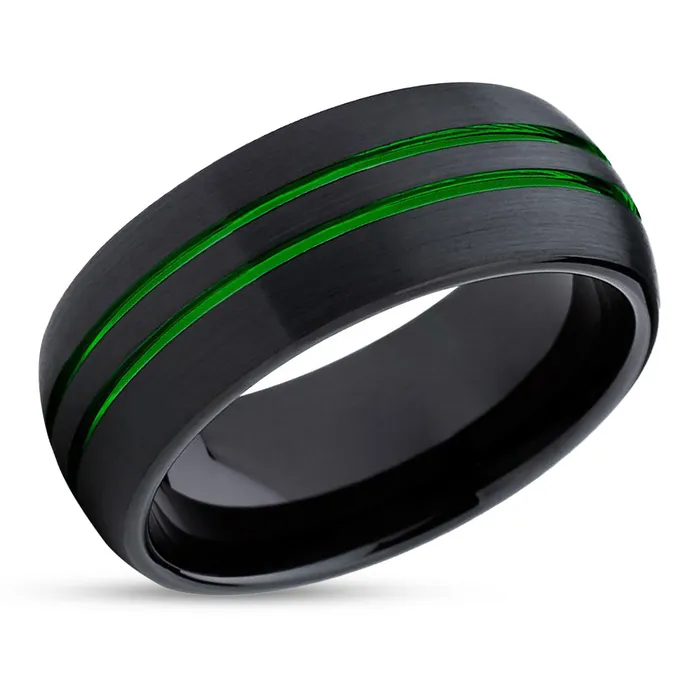 Rings Clean Casting Jewelry Green Tungsten Wedding Ring Green Wedding Band Black Tungsten Ring Green Ring Rings Clean Casting Jewelry Green Tungsten Wedding Ring Green Wedding Band Black Tungsten Ring Green Ring