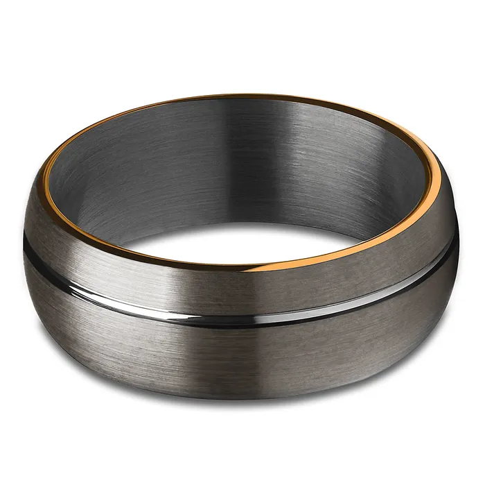 Rings Clean Casting Jewelry Gunmetal Tungsten Ring Rose Gold Wedding Ring Gunmetal Wedding Band Black