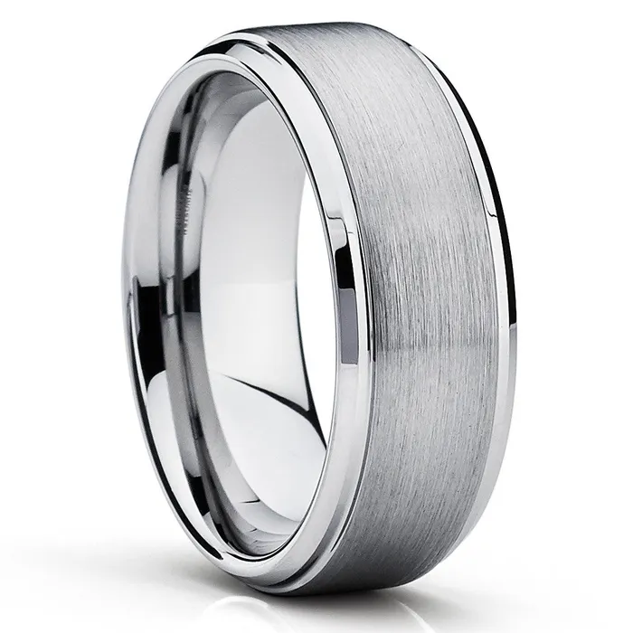 Rings Clean Casting Jewelry Mens Titanium Ring Grey Titanium Band Titanium Wedding Band Titanium Wedding Ring