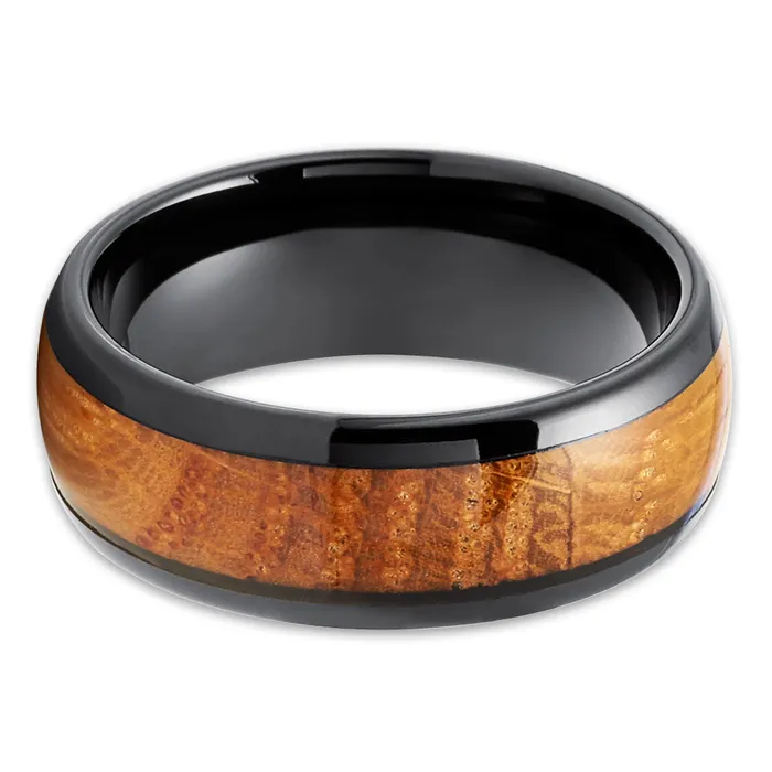 Rings Clean Casting Jewelry Whiskey Barrel Wedding Rings Whiskey Barrel Tungsten Ring Black Tungsten Ring 8mm