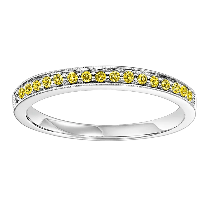 Rings International Diamond Center 10K White Gold Mix Prong Colored Diamond Band 18CT Rings International Diamond Center 10K White Gold Mix Prong Colored Diamond Band 18CT