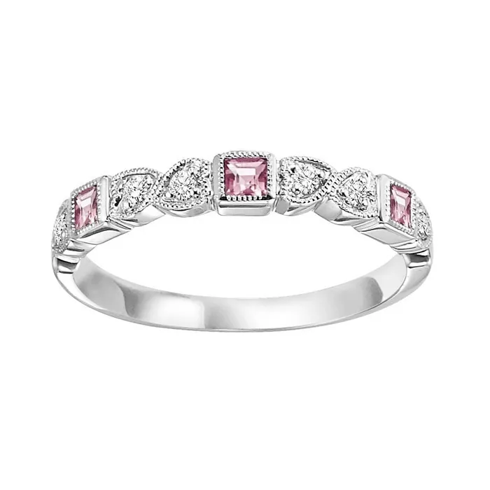 Rings International Diamond Center 14K White Gold Mix Bezel Alexandrite Band 110CT Rings International Diamond Center 14K White Gold Mix Bezel Alexandrite Band 110CT
