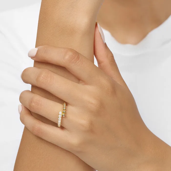 Rings International Diamond Center 14k Yellow Gold Fashion Ring 025CTW