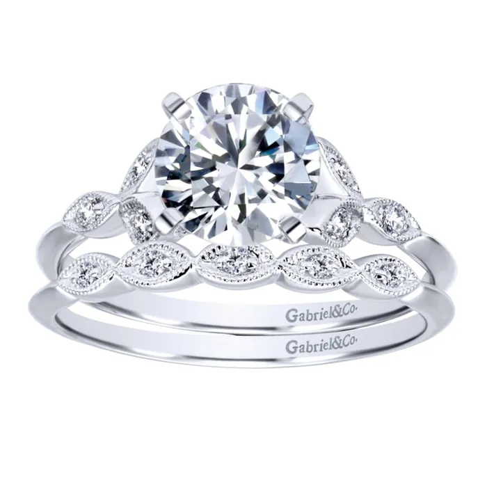 Rings International Diamond Center Gabriel Bridal Collection White Gold Straight Engagement Ring 008 ctw Rings International Diamond Center Gabriel Bridal Collection White Gold Straight Engagement Ring 008 ctw