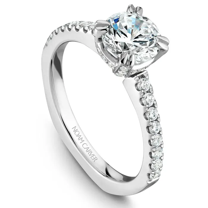 Rings International Diamond Center Noam Carver White Gold Diamond Engagement Ring Setting 039 CTW Rings International Diamond Center Noam Carver White Gold Diamond Engagement Ring Setting 039 CTW