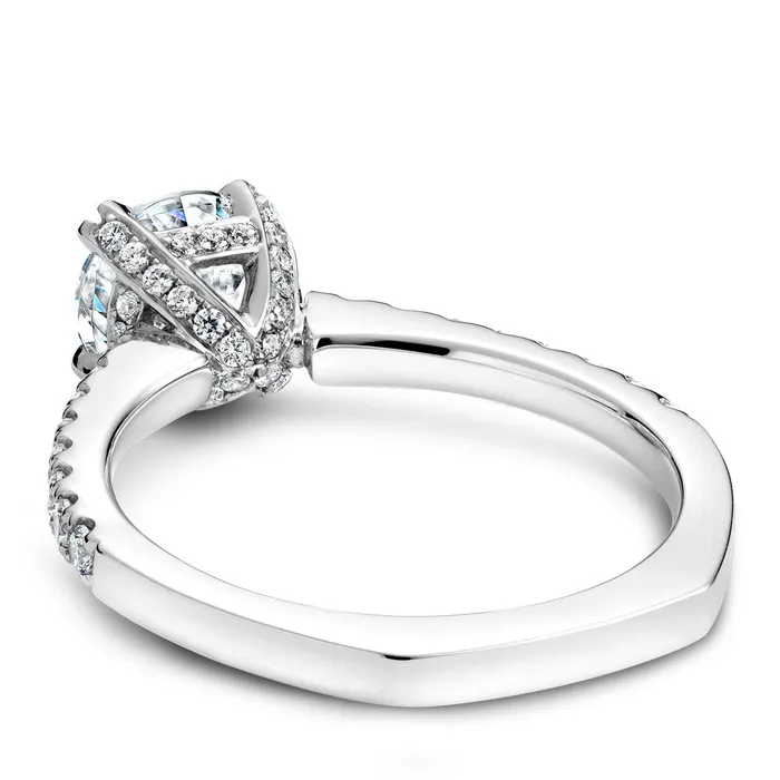 Rings International Diamond Center Noam Carver White Gold Diamond Engagement Ring Setting 039 CTW