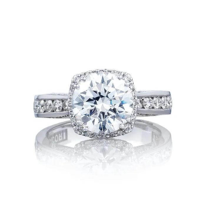 Rings International Diamond Center Tacori 18k White Gold Dantela Round Diamond Engagement Ring Setting 063 CTW Rings International Diamond Center Tacori 18k White Gold Dantela Round Diamond Engagement Ring Setting 063 CTW