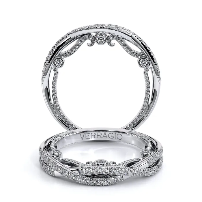 Rings International Diamond Center Verragio INSIGNIA 7084W TT 18k White Womens Band Rings International Diamond Center Verragio INSIGNIA 7084W TT 18k White Womens Band