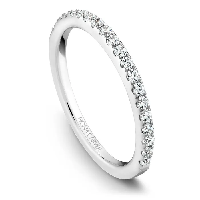 Rings Noam Carver White Gold Diamond Engagement Ring Setting 016 CTW International Diamond Center