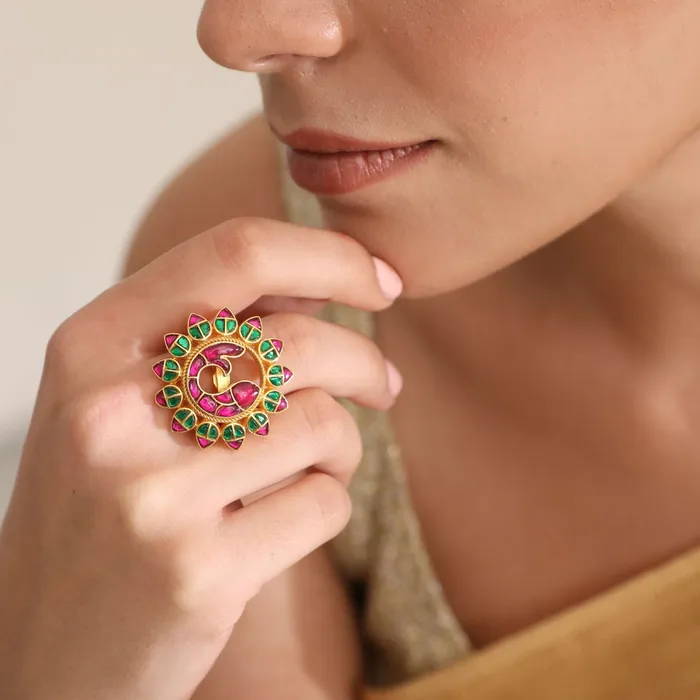 Rings SILVER Matsya Statement Silver Ring