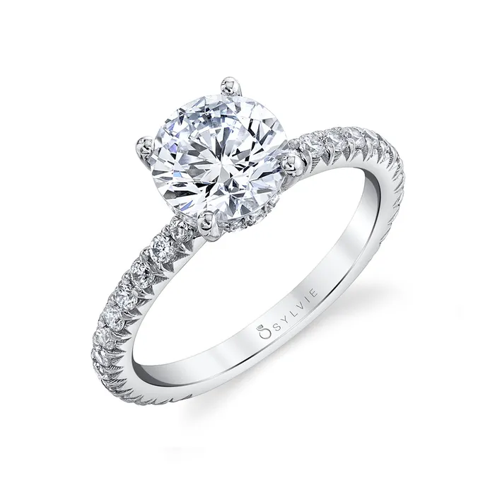 Rings Sylvie Round Cut Classic Way Engagement Ring Setting Shop IDC estore Rings Sylvie Round Cut Classic Way Engagement Ring Setting Shop IDC estore