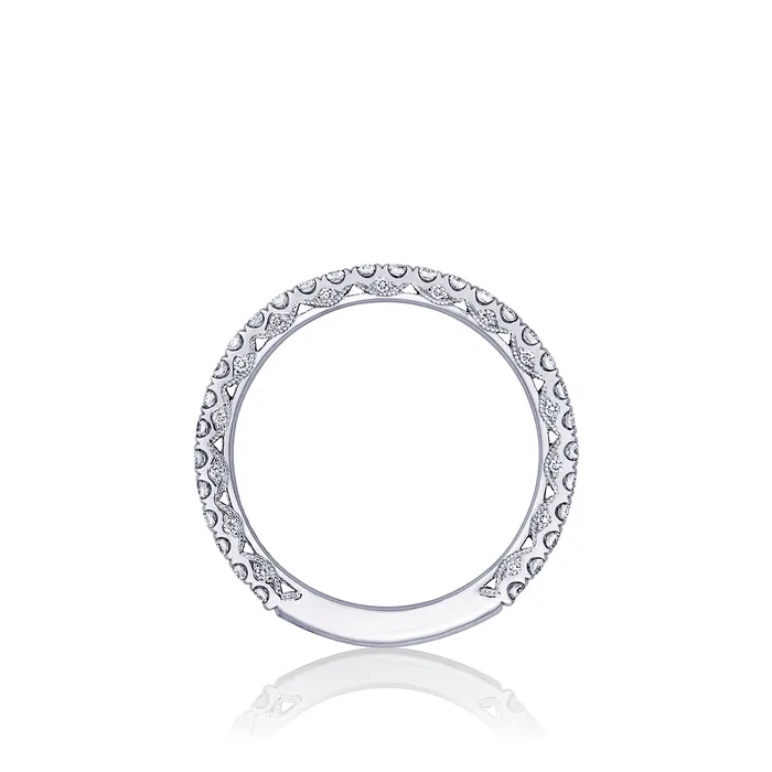Rings Tacori 18k White Gold Petite Crescent Diamond Wedding Band 055 CTW International Diamond Center Rings Tacori 18k White Gold Petite Crescent Diamond Wedding Band 055 CTW International Diamond Center