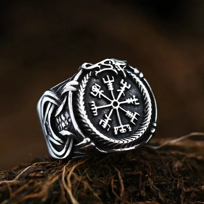 Rings Valhalla Vikings Viking Ring Vegvisir Serpent