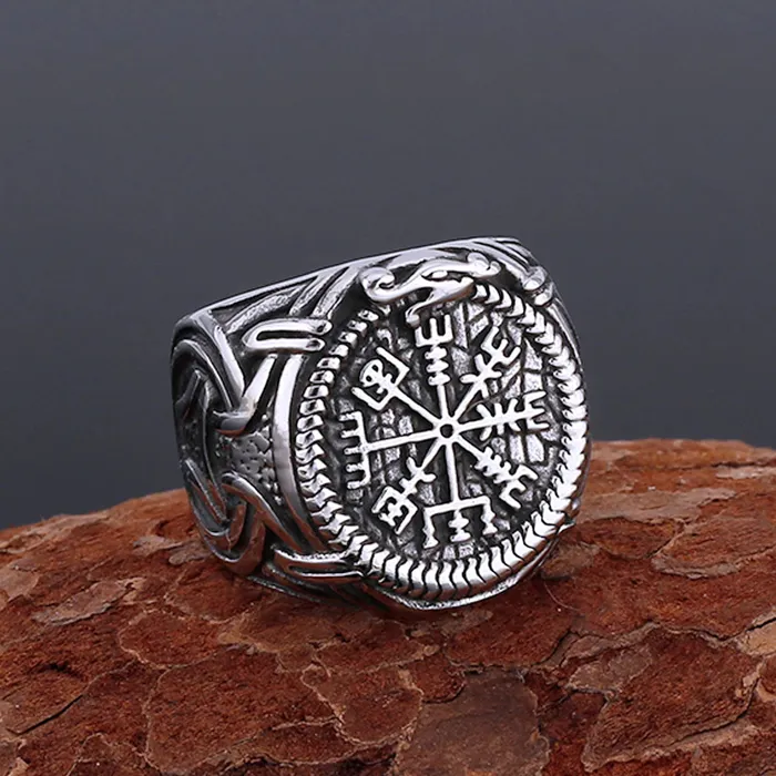 Rings Valhalla Vikings Viking Ring Vegvisir Serpent