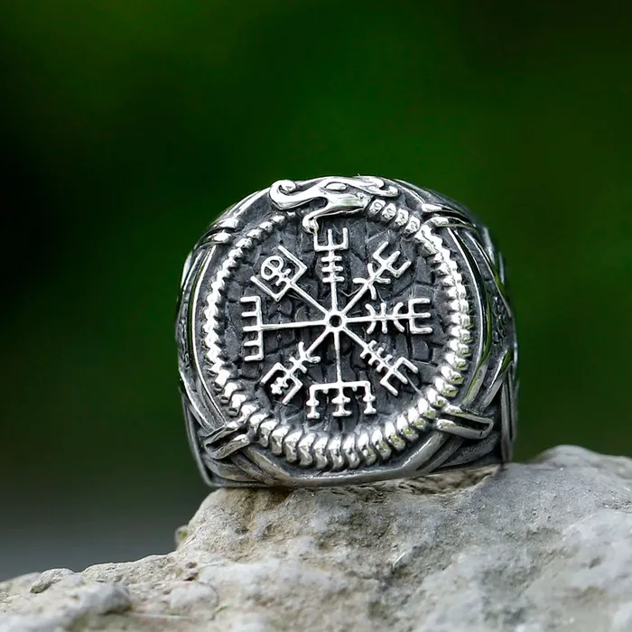 Rings Valhalla Vikings Viking Ring Vegvisir Serpent