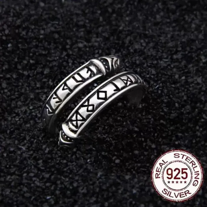 Rings VikingStore Sterling Silver Jrmungandr Viking Ring