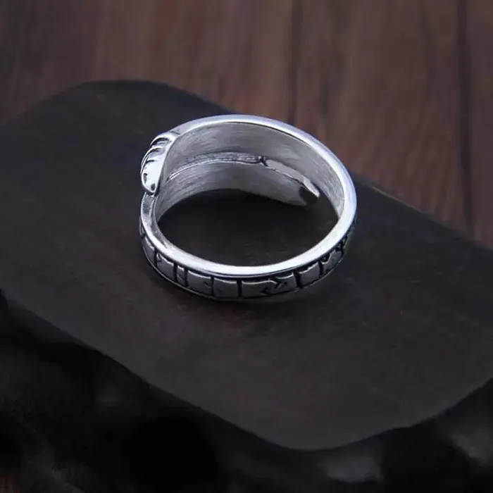 Rings VikingStore Sterling Silver Jrmungandr Viking Ring