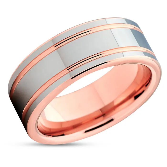 Rose Gold Tungsten Mens Tungsten Wedding Band Rose Gold Ring Rose Gold Wedding Ring Clean Casting Jewelry Rings Rose Gold Tungsten Mens Tungsten Wedding Band Rose Gold Ring Rose Gold Wedding Ring Clean Casting Jewelry Rings