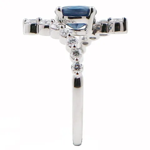 Sapphire and Diamond Fashion Ring Shop IDC estore Rings