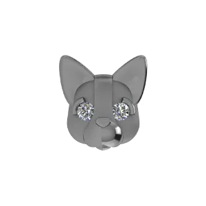 SG Fine Charm Necklaces Slider French Bulldog Charm