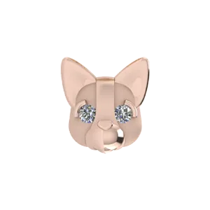 SG Fine Charm Necklaces Slider French Bulldog Charm