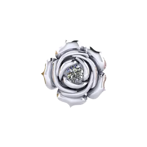 SG Fine Charm Necklaces Slider Rose Charm