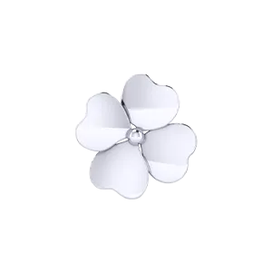 SG Fine Slider Clover Charm Charm Necklaces