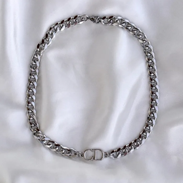 Silver CD Choker Reluxe Vintage Rings