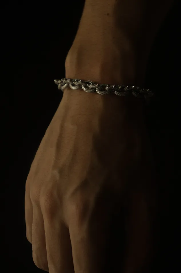 Silver Spikes Bracelet Fashion Jewelry by Yordy Bracelets