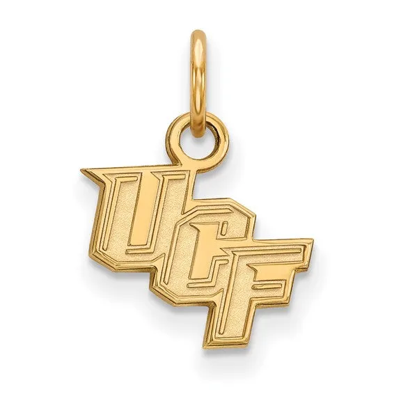 Sterling Silver Goldplated LogoArt University of Central Florida UCF Extra Small Pendant International Diamond Center Necklaces Sterling Silver Goldplated LogoArt University of Central Florida UCF Extra Small Pendant International Diamond Center Necklaces