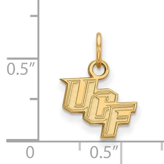 Sterling Silver Goldplated LogoArt University of Central Florida UCF Extra Small Pendant International Diamond Center Necklaces Sterling Silver Goldplated LogoArt University of Central Florida UCF Extra Small Pendant International Diamond Center Necklaces
