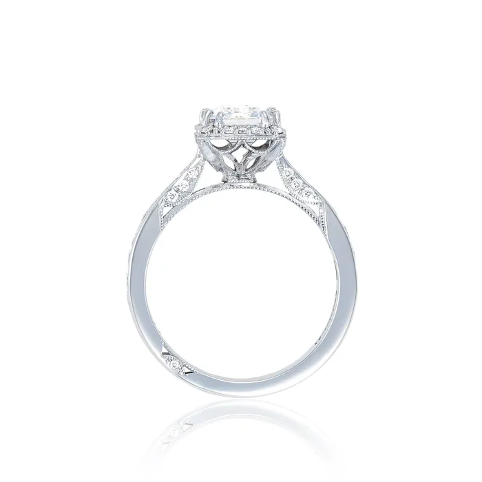Tacori 18k White Gold Dantela Engagement Ring Setting 054 CTW International Diamond Center Rings Tacori 18k White Gold Dantela Engagement Ring Setting 054 CTW International Diamond Center Rings