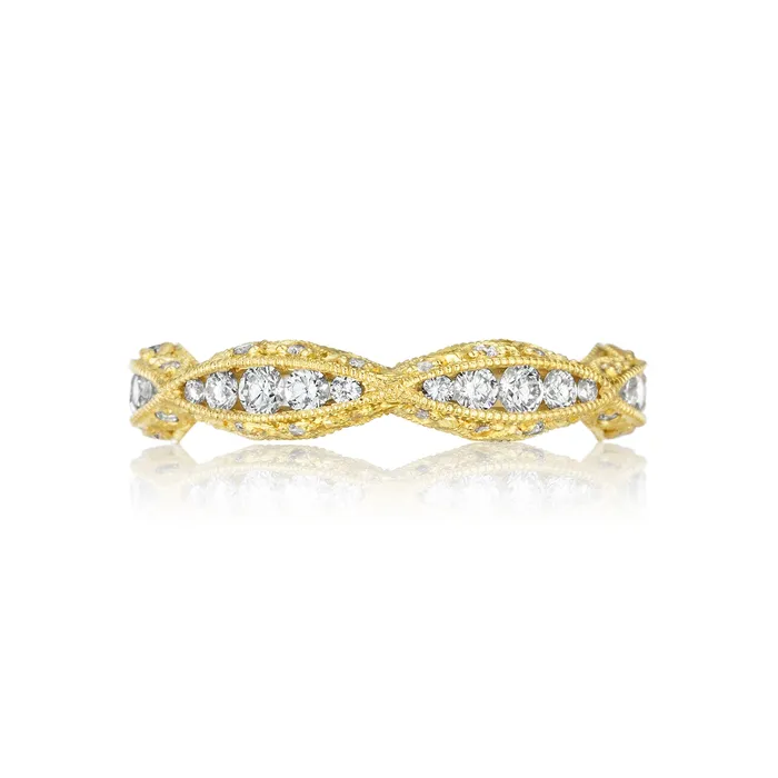 Tacori 18k Yellow Gold Classic Crescent Diamond Wedding Band 087 CTW International Diamond Center Rings Tacori 18k Yellow Gold Classic Crescent Diamond Wedding Band 087 CTW International Diamond Center Rings